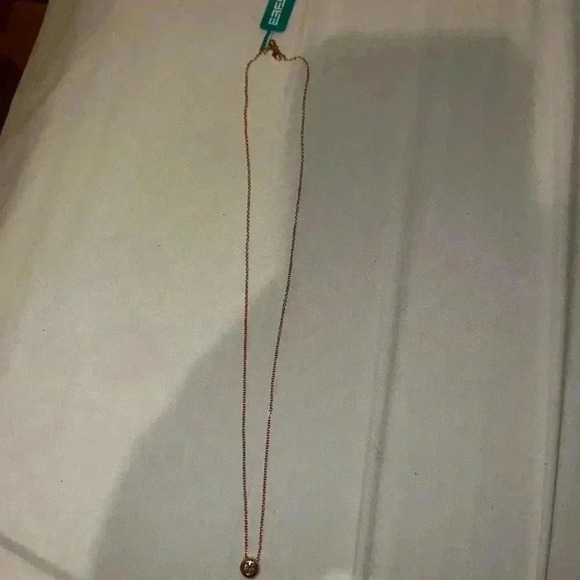 EFFY Rose Gold Necklace Bezel Round Center Diamond Pendant NWT NEVER USED - Picture 10 of 11